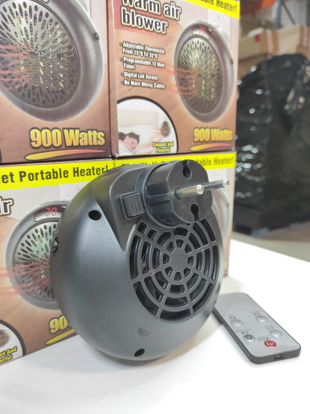 Calefactor Redondo Portátil 900 Watts negro/blanco - additional image 10