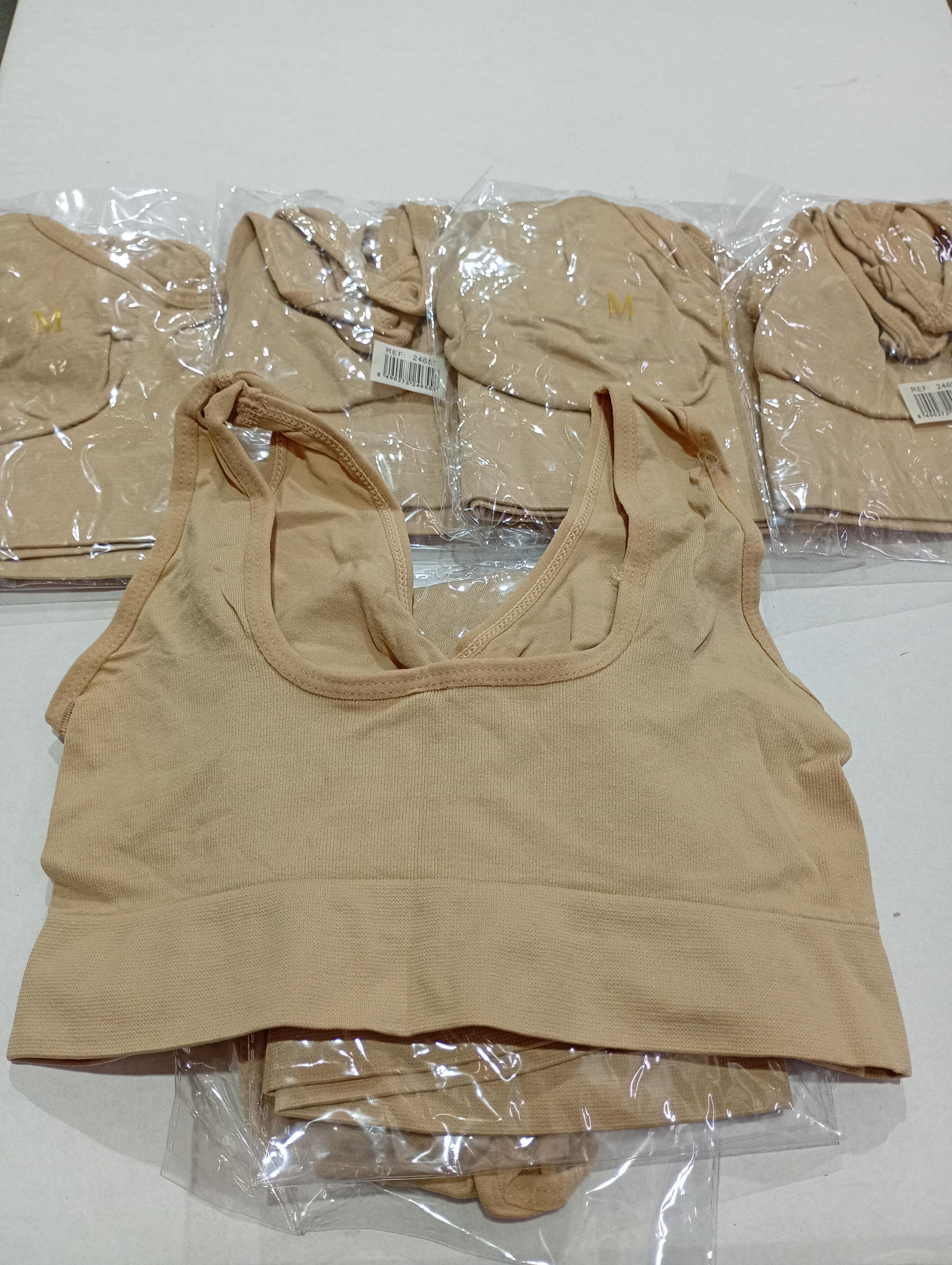 Sujetador deportiva sin costuras beige S/M - additional image 1