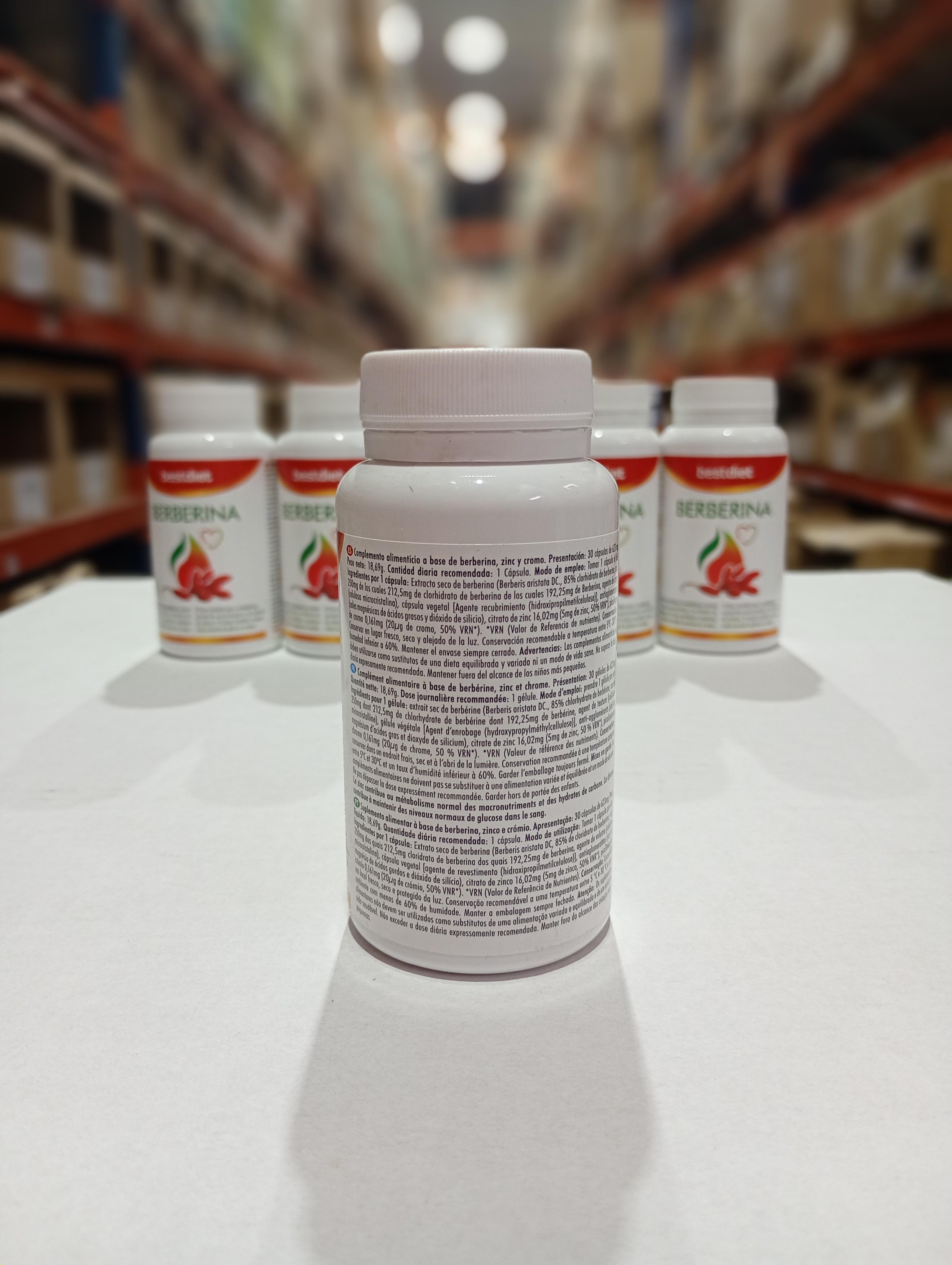 SUP Berberina 30 Cápsulas -  Regulador de Glucosa, Colesterol y Peso | Antioxidante Natural - additional image 2